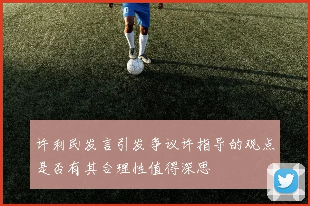 许利民发言引发争议许指导的观点是否有其合理性值得深思